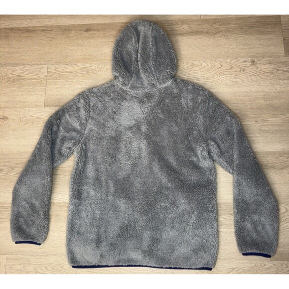 Eddie Bauer Youth Boys Fleece Jacket Gray Full Zip Size 16 Youth XL Blue Hoodie - Picture 7 of 8